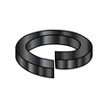 Zoro Select Split Lock Washer, For Screw Size 5/16 in Steel, Black Oxide Finish, 4500 PK 31WSB