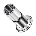 Zoro Select Rivet Nut, #10-32 Thread Size, 0.390 in - 0.400 in Flange Dia., .610 in - .640 in L, Aluminum XA-11225S