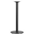 Flash Furniture Round Restaurant Table Base with 3" Dia., 18" W, 18" L, 42" H, Cast Iron, Iron Top, Black XU-TR18-BAR-GG
