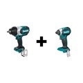 Makita Impact Wrench, Cordless, Compact, w/Impact XWT08Z + XDT13Z