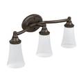 Moen Eva Triple Globe Bath Light Oil Rubbed Bronze YB2863ORB