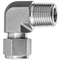 Usa Industrials Instrumentation Fitting- 316SS- 90Deg Male Elbow- 1/2" Tube x 1/2" NPT ZUSA-TF-YL-74