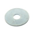 Zoro Select Fender Washer, Fits Bolt Size 3/8 in , Steel Zinc Plated Finish, 100 PK Z0637