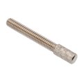 Zoro Select Thumb Screw, #8-32 Thread Size, Round, Plain 18-8 Stainless Steel, 1/2 in Head Ht, 1/2 in Lg Z0764