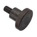 Zoro Select Thumb Screw, 3/8"-24 Thread Size, Round, Black Oxide Steel, 5/16 in Head Ht, 1 11/16 in Lg Z2001