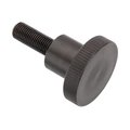 Zoro Select Thumb Screw, 3/8"-24 Thread Size, Round, Black Oxide Steel, 5/16 in Head Ht, 2 1/16 in Lg Z2003