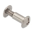 Ampg Combo Barrel/Screw, #8-32, 3/8 to 1/2 in Brl Lg, 13/64 in Brl Dia, 18-8 Stainless Steel Unfinished Z4125SSPAK