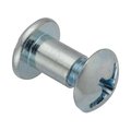 Ampg Combo Barrel/Screw, 5/16"-18, 1/2 to 5/8 in Brl Lg, 3/8 in Brl Dia, Steel Zinc Plated Z4146PAK