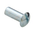 Ampg Slot Barrel, #10-24, 1/4 in Brl Lg, 1/4 in Brl Dia, 410 Stainless Steel Zinc Plated Z4404-410HZ