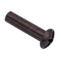 Ampg Combo Barrel, 1/4"-20, 1-1/4 in Brl Lg, 5/16 in Brl Dia, Steel Black Zinc Plated Z4448-BLACK