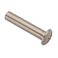 Ampg Combo Barrel, 1/4"-20, 1-1/2 in Brl Lg, 5/16 in Brl Dia, 316 Stainless Steel Unfinished Z4449-316SS