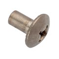 Ampg Barrel Nut, #8-32, 3/8/2023 Brl Lg, 7/32 in Brl Dia, 18-8 Stainless Steel Unfinished Z4741