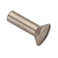 Ampg Barrel Nut, #6-32, 43/64 in Brl Lg, 3/16 in Brl Dia, Brass Nickel Plated Z4810