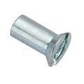 Ampg Barrel Nut, #8-32, 27/64 in Brl Lg, 13/64 in Brl Dia, Steel Zinc Plated Z4830