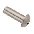 Ampg Barrel, 3/8"-16, 1-1/2 in Brl Lg, 1/2 in Brl Dia, 316 Stainless Steel Unfinished Z4903T6S-316