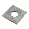 Ampg Square Washer, Fits Bolt Size 1-1/4 in Steel, Galvanized Finish Z8885G