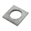 Ampg Square Washer, Fits Bolt Size M22 Steel, Galvanized Finish Z8922-G