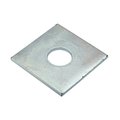 Zoro Select Square Washer, Fits Bolt Size 5/8 in Low Carbon Steel, Zinc Plated Finish Z8942-ZN