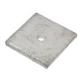 Ampg Square Washer, Fits Bolt Size 1/4 in Steel, Galvanized Finish Z8950G