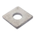 Zoro Select Square Washer, Fits Bolt Size 3/4 in 18-8 Stainless Steel, Plain Finish Z8958SS