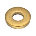 Ampg Flat Washer, Fits Bolt Size #8 , Brass Plain Finish Z9160BR