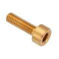 Ampg M3 Socket Head Cap Screw, Plain Brass, 10 mm Length ZS550M3X10