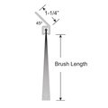American Garage Door Supply Brushseal, Polyp., 1-1/4-in x 45 Degree Holder, 1-in Brush, 94-in. BP4121-94