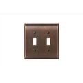 Amerock 2 Toggle Wall Plates, Number of Gangs: 2 Zinc, Oil Rubbed Bronze Finish BP36501ORB