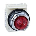 Schneider Electric Pilot light, Harmony 9001K, metal, polycarbonate, domed, red, 30mm, LED red, 48V 9001KP36LRR9