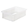 Quantum Storage Systems Divider Box, Clear, Polypropylene, 16 1/2 in L, 10 7/8 in W, 5 in H DG92050CL