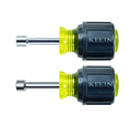 Klein Tools Nut Driver Set, Magnetic Stubby Nut Drivers, 1-1/2-Inch Shaft, 2-Piece 610M