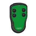 Schneider Electric Hand-held remote control, Harmony Pocket Remote, 4 single-step push buttons ZART04