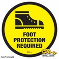 Mighty Line Foot Protection Required, Floor Marking, FOOTPROTREQ16 FOOTPROTREQ16