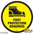 Mighty Line Foot Protection Required, Floor Marking, FOOTPROTREQ24 FOOTPROTREQ24