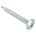 Zoro Select Self-Drilling Screw, #8 x 1-5/8 in, Zinc Plated Steel K-Lath Head Phillips Drive, 2000 PK B29580.016.0162