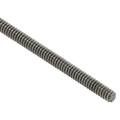 Zoro Select Threaded Stud, Plain Finish, 10 PK 32456