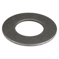 Zoro Select Flat Washer, Fits Bolt Size 2 1/2" , Steel Black Oxide Finish, 10 PK 6DYZ1