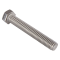 Zoro Select Not Graded, 3/8"-16 Hex Head Cap Screw, Plain Stainless Steel, 2-1/2 in L, 25 PK U51010.037.0250