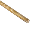 Zoro Select Fully Threaded Rod, 3/8"-24, 3 ft, Steel, Grade B7, Zinc and Yellow Plated Finish U22171.037.3600