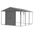 Arrow Storage Products Stl Hybrid Shed Kit 10x12 ft., Galvanzd A IWA1012