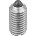 Kipp Spring Plunger Standard Spring Force D=M16 L=24, Stainless Steel, Comp: Pin Stainless Steel K0314.16