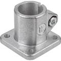 Kipp Tube Clamp With Foot M=105 G=105 L=85 Aluminum, For Round Tubes, Comp: Steel, A=2" K0477.5D4