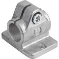 Kipp Tube Clamp With Flange M=50 G=35 L=41 Aluminum, Comp: Steel, A=0.5" K0479.5CP