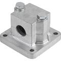 Kipp Tube Clamp With Flange M=100 G=100 L=70 Aluminum, Square, Comp: Steel, A=1.5" K0479.52D2