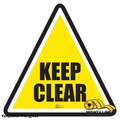 Mighty Line Keep Clear Triangle Floor Sign, Floor Ma, KEEPCLEARTRIANGLE24 KEEPCLEARTRIANGLE24