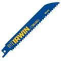 Irwin 6" L x Metal Cutting Recip Saw Blade, 6in, 18Tpi 372618