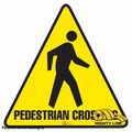 Mighty Line Pedestrian Crossing Floor Sign, Floor Ma, PEDESTRIANCROSSING12 PEDESTRIANCROSSING12