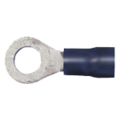 Quickcable 12-10 AWG PVC Ring Terminal 1/4" Stud PK50, Insulation Color: Black 160305-050