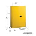 Eagle Mfg Flammable Liquid Safety Cabinet, Yellow YPI4510X