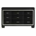 Homelegance Allura Bedroom Dresser, Black 1916BK-5